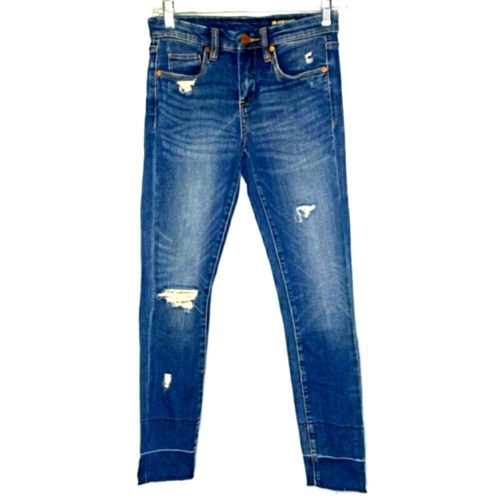 Blank NYC Mid-Rise Skinny Distressed Jeans sz 26x24